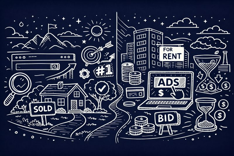 SEO vs Paid Ads - digital marketing strategies comparison