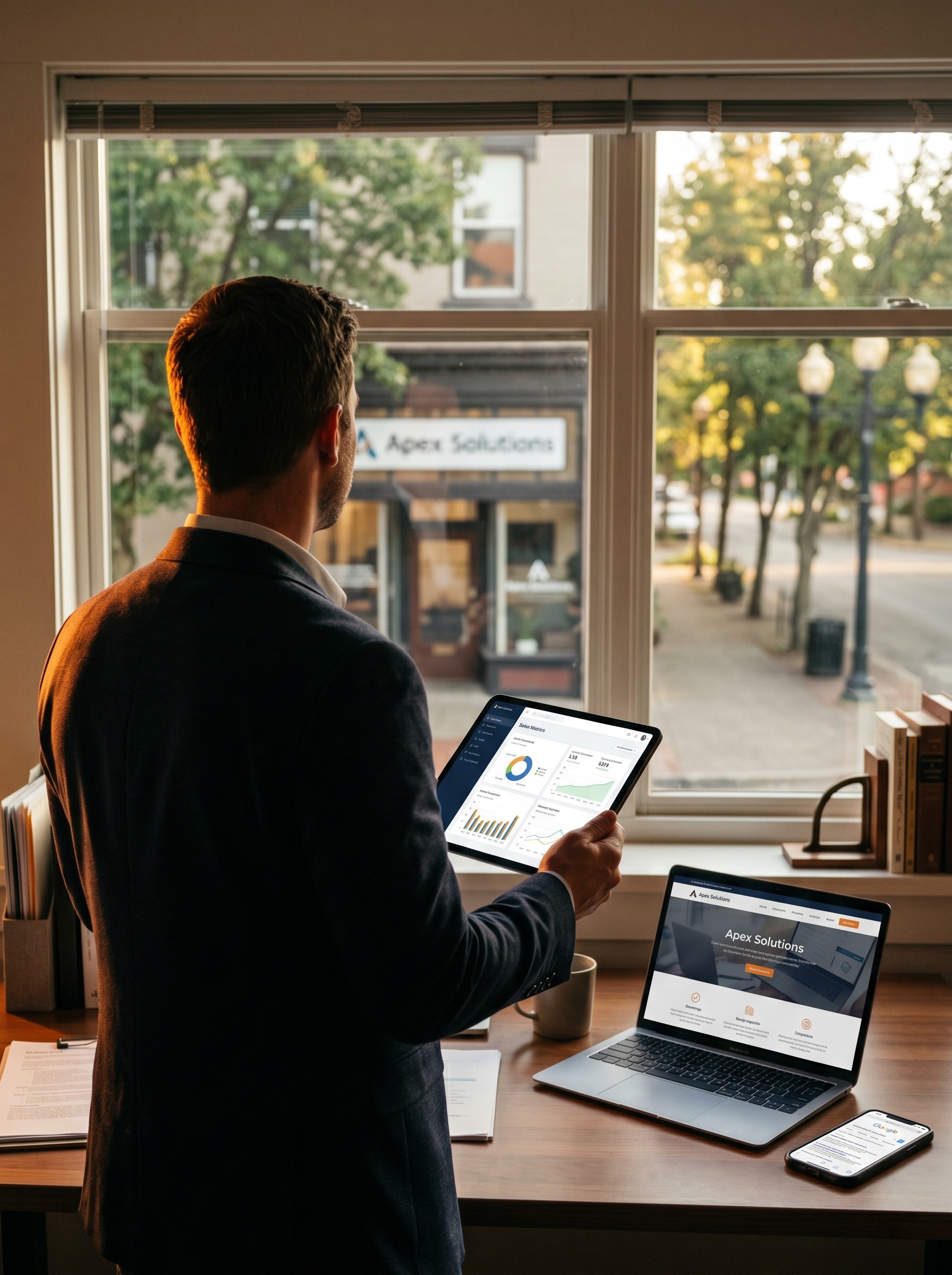 Complete small business website design package including CRM and SEO
