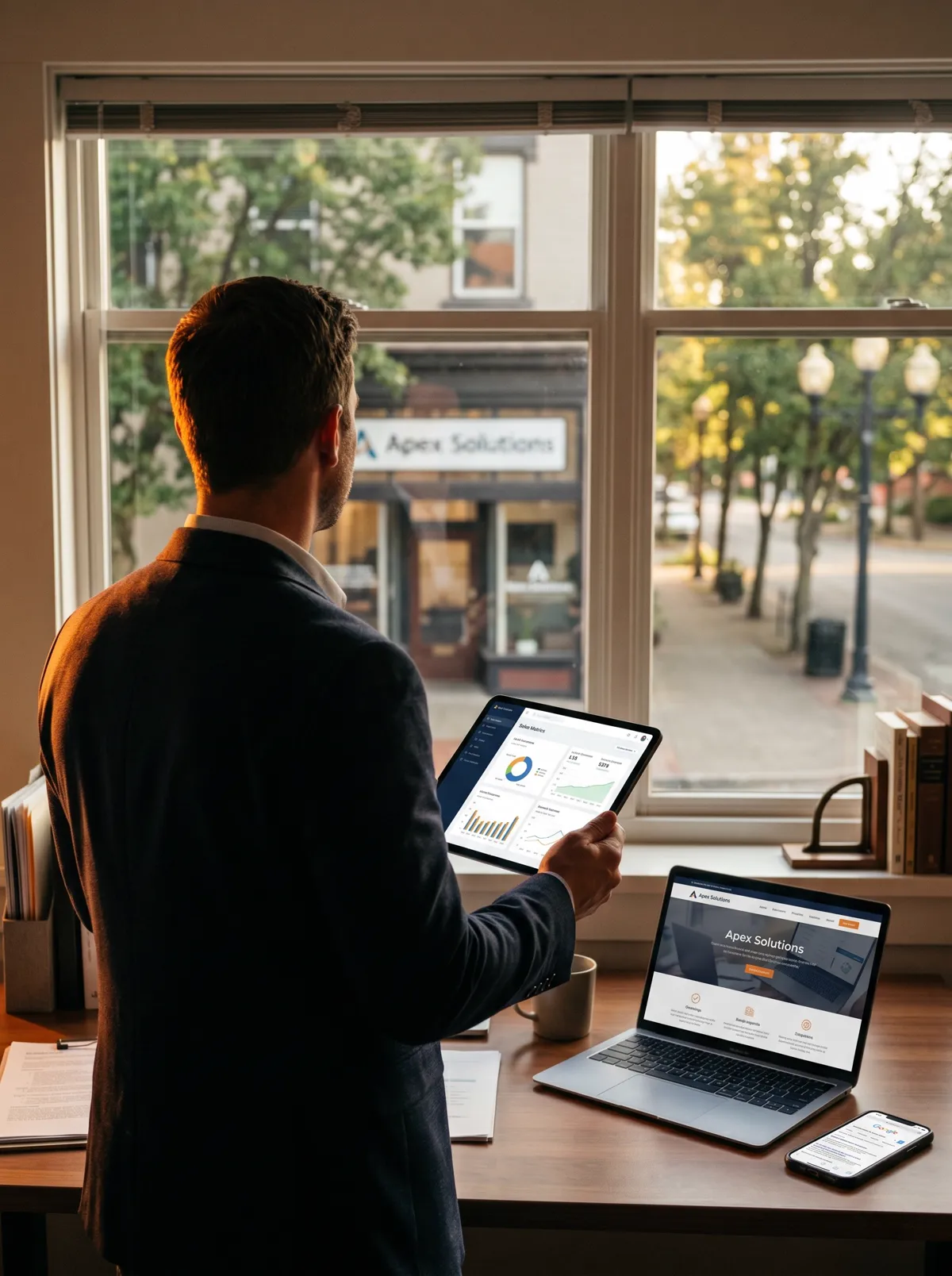 Complete small business website design package including CRM and SEO