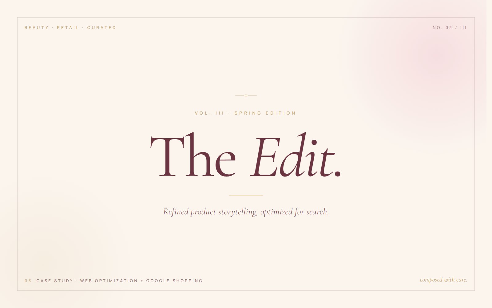 Retail Brand — beauty and retail website optimization case study