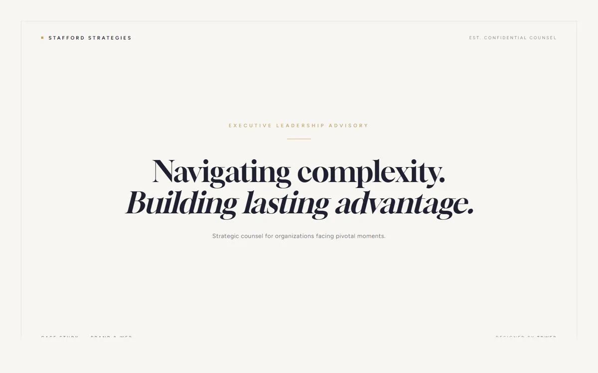 Stafford Strategies — Leadership & Executive Advisory